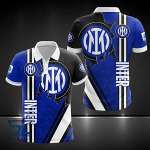 Inter Milan Polo Shirt Golf Shirt 3D PLS2016