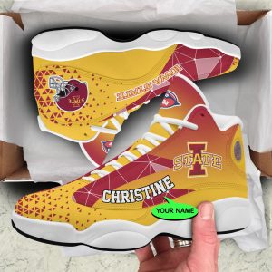 Iowa State Cyclones NCAA Shoes Jordan JD13 Shoes Triangle Personalized JD130863
