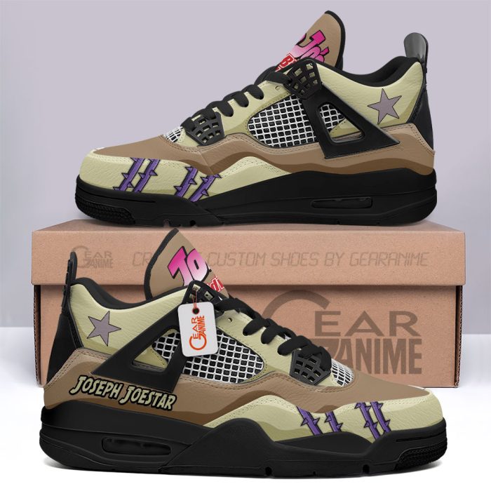 Joseph Joestar Old Jordan 4 Sneakers Anime Personalized Shoes JD399