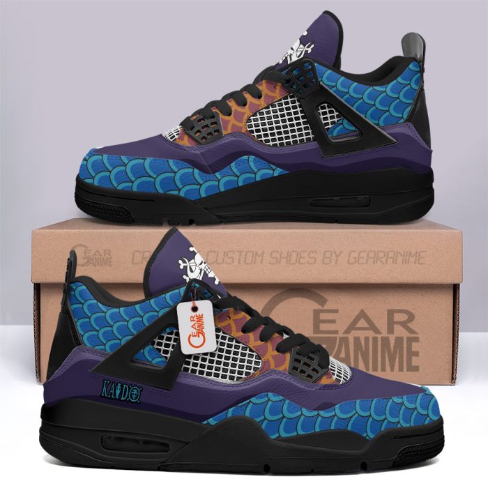 Kaido Jordan 4 Sneakers Anime Personalized Shoes JD458