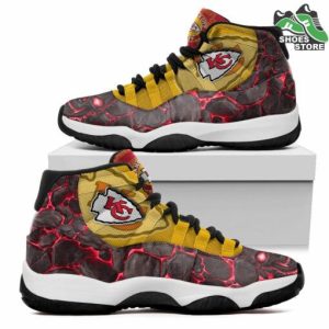 Kansas City Chiefs 3D NFL Air Jordan 11 Sneaker JD110353