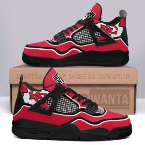 Kansas City Chiefs Jordan 4 Sneakers Custom Shoes Personalized Shoes For Fans JD079