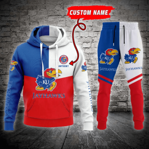 Kansas Jayhawks Ncaa Combo Hoodie And Joggers Gift For Fans CHJ085