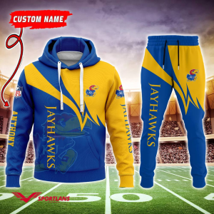 Kansas Jayhawks Ncaa Combo Hoodie And Joggers Gift For Fans CHJ540