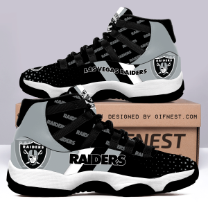 Las Vegas Raiders 3D NFL Air Jordan 11 Sneaker JD110439