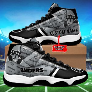 Las Vegas Raiders 3D NFL Air Jordan 11 Sneaker JD110450