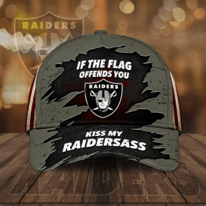 Las Vegas Raiders If The Flag Offends You Kiss My Raidersass 3D Classic Baseball Cap/Hat CGI2167