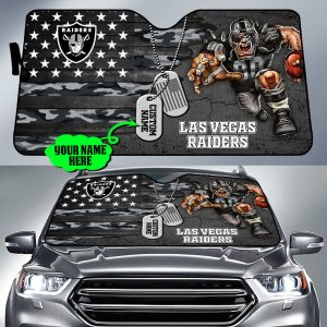 Las Vegas Raiders NFL Car Sun Shade CSS0657