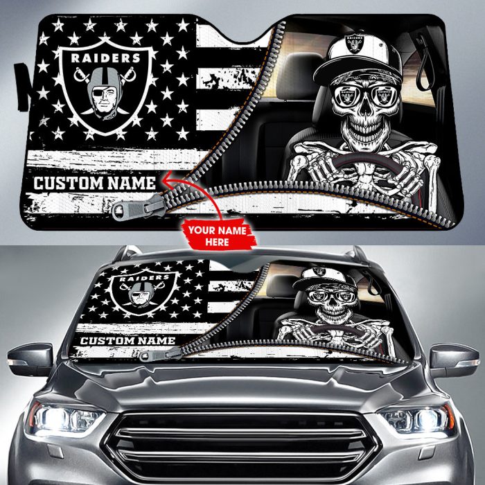 Las Vegas Raiders NFL Football Team Car Sun Shade CSS0414