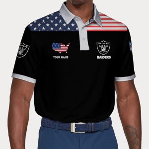 Las Vegas Raiders Polo Shirt Golf Shirt 3D PLS1808