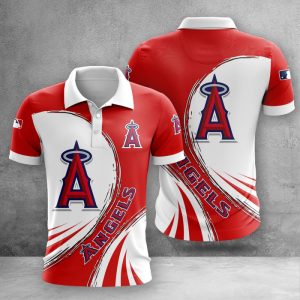 Los Angeles Angels Polo Shirt Golf Shirt 3D PLS2407