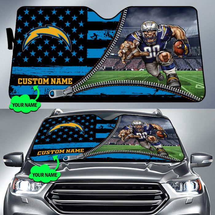 Los Angeles Chargers NFL Car Sun Shade CSS0389