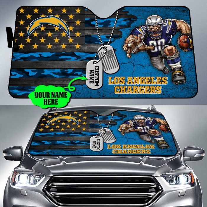 Los Angeles Chargers NFL Car Sun Shade CSS0709