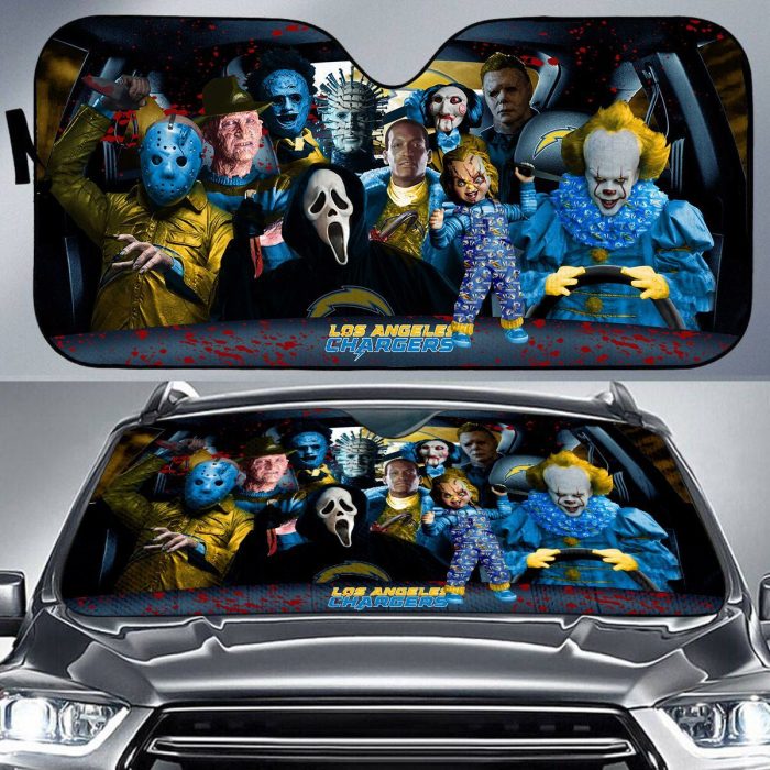 Los Angeles Chargers NFL Halloween Car Sun Shade CSS0650
