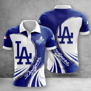 Los Angeles Dodgers Polo Shirt Golf Shirt 3D PLS2380
