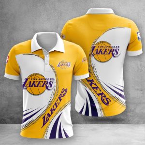 Los Angeles Lakers Polo Shirt Golf Shirt 3D PLS2416