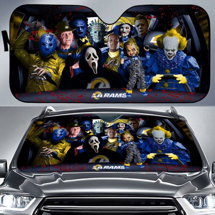 Los Angeles Rams NFL Halloween Car Sun Shade CSS0652