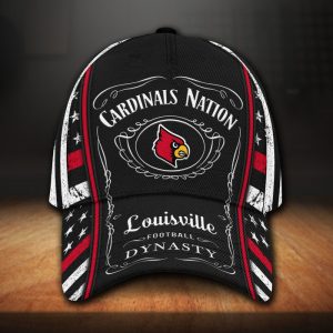 Louisville Cardinals Jack Daniel Logo 3D Baseball Cap CGI490