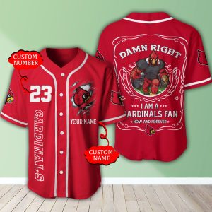 Louisville Cardinals NCAA 3D Personalized Baseball Jersey BJ1671