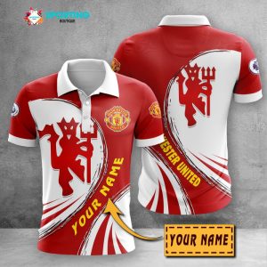 Manchester United Polo Shirt Golf Shirt 3D PLS2527