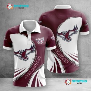 Manly Warringah Sea Eagles Polo Shirt Golf Shirt 3D PLS2092