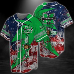 Marshall Thundering Herd NCAA Baseball Jersey BJ0938