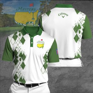 Masters Tournament Callaway Polo Shirt Golf Shirt 3D PLS284