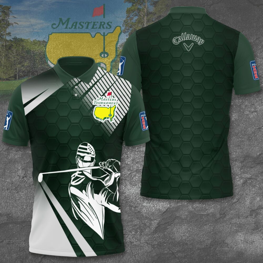 Masters Tournament Callaway Polo Shirt Golf Shirt 3D PLS316