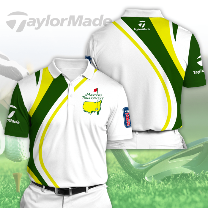 Masters Tournament TaylorMade Polo Shirt Golf Shirt 3D PLS252