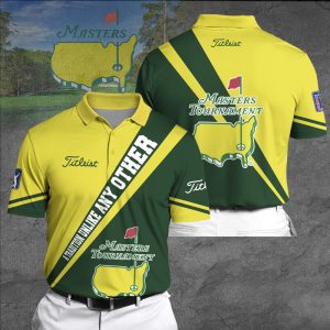 Masters Tournament Titleist Polo Shirt Golf Shirt 3D PLS011