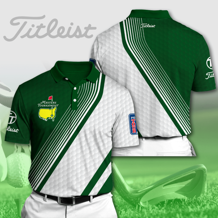 Masters Tournament Titleist Polo Shirt Golf Shirt 3D PLS081
