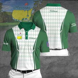 Masters Tournament Titleist Polo Shirt Golf Shirt 3D PLS089