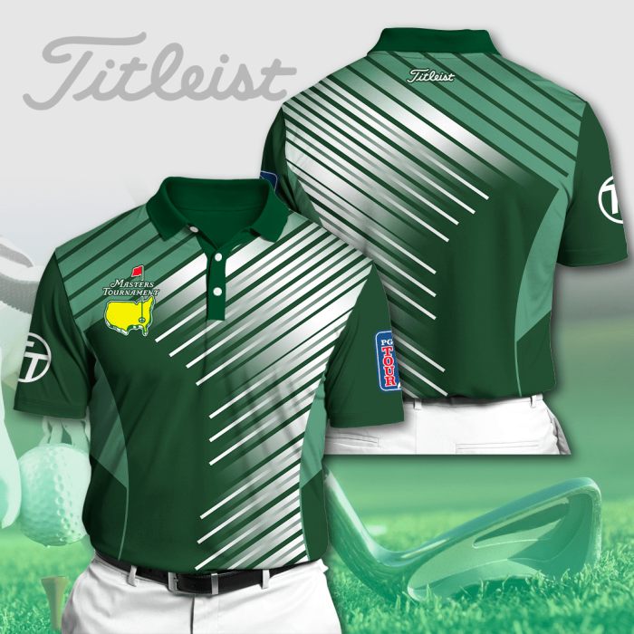 Masters Tournament Titleist Polo Shirt Golf Shirt 3D PLS093