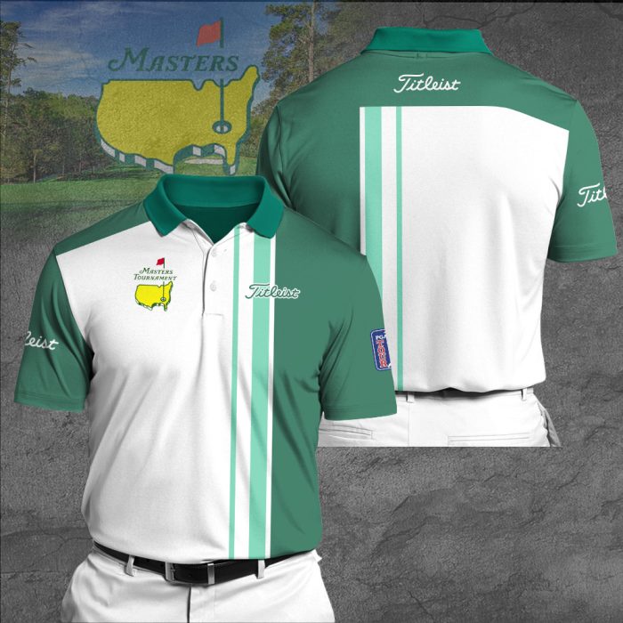 Masters Tournament Titleist Polo Shirt Golf Shirt 3D PLS117