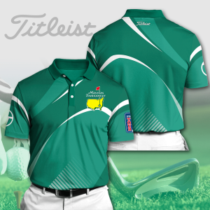 Masters Tournament Titleist Polo Shirt Golf Shirt 3D PLS181