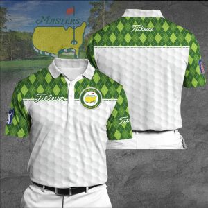 Masters Tournament Titleist Polo Shirt Golf Shirt 3D PLS214