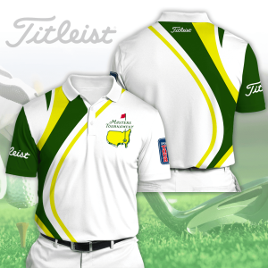 Masters Tournament Titleist Polo Shirt Golf Shirt 3D PLS220