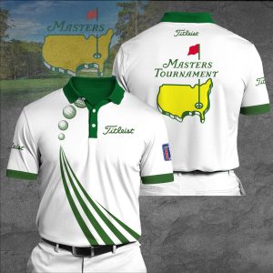 Masters Tournament Titleist Polo Shirt Golf Shirt 3D PLS230