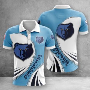 Memphis Grizzlies Polo Shirt Golf Shirt 3D PLS2247