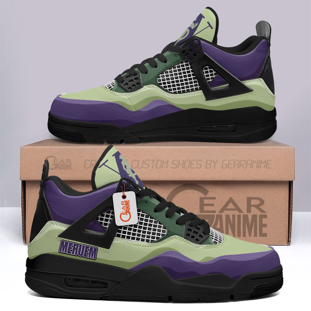 Meruem Jordan 4 Sneakers HxH Anime Personalized Shoes JD432