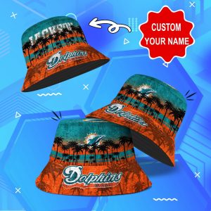 Miami Dolphins NFL Bucket Hat Personalized SBH243
