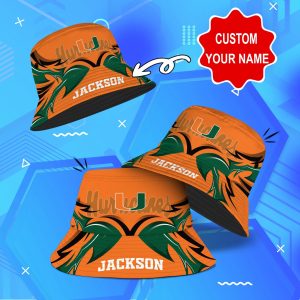 Miami Hurricanes NCAA Bucket Hat Personalized SBH237