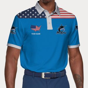 Miami Marlins Polo Shirt Golf Shirt 3D PLS1832