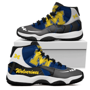 Michigan Wolverines NCAA 3D Air Jordan 11 Sneaker JD110309