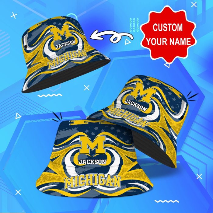 Michigan Wolverines NCAA Bucket Hat Personalized SBH001