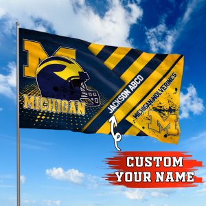Michigan Wolverines NCAA Personalized Fly Flag Outdoor Flag Fl061