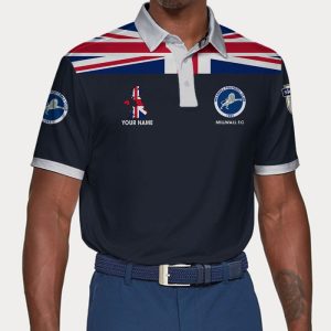 Millwall F.C Polo Shirt Golf Shirt 3D PLS1878