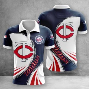 Minnesota Twins Polo Shirt Golf Shirt 3D PLS2395