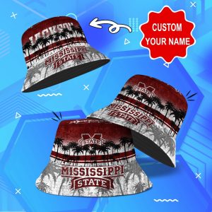 Mississippi State Bulldogs NCAA Bucket Hat Personalized SBH093