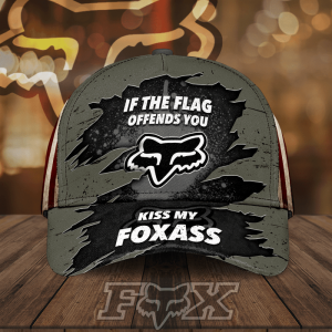 Mox Racing If The Flag Offends You Kiss My Foxass 3D Classic Baseball Cap/Hat CGI2142